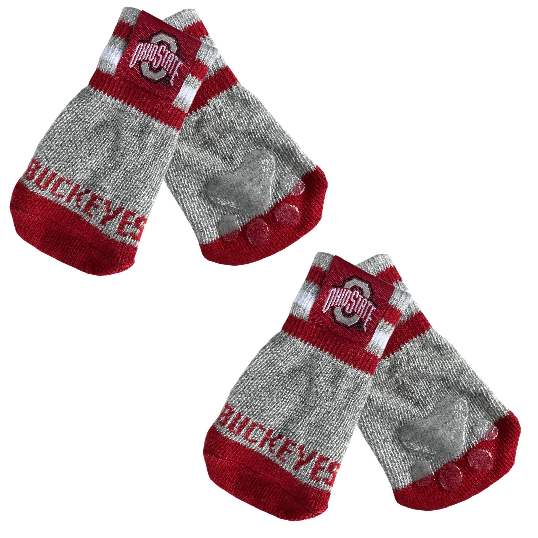Chaussettes antidérapantes pour chien protection des pattes élastique Ohio State M/L