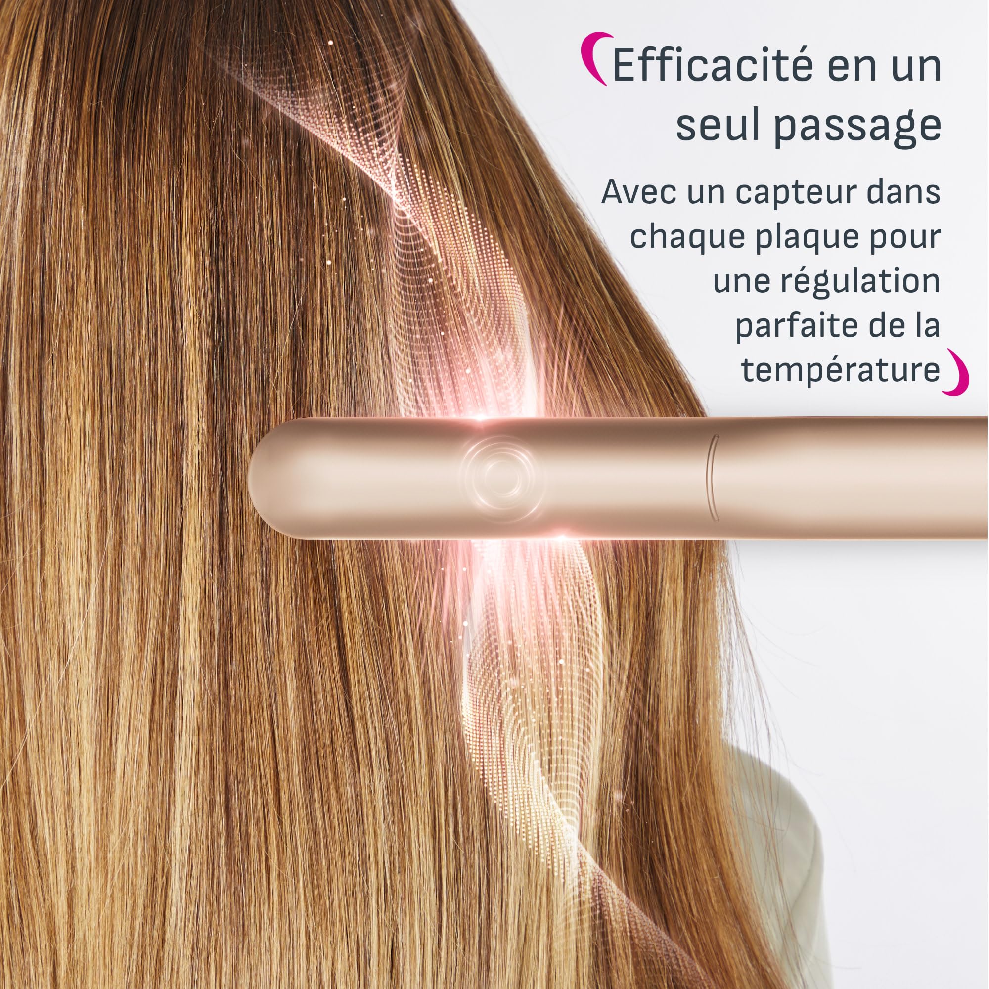 Calor Thermocare Trésor Lisseur, Efficace en un seul passage, Cheveux protégés, Recommandé par les professionnels, SF8121C0