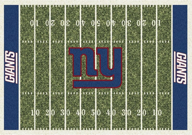 Imperial Officially Licensed Home Furnishings: NFL Team Home Field Area Rug, New York Giants, 7'8" x 10'9"