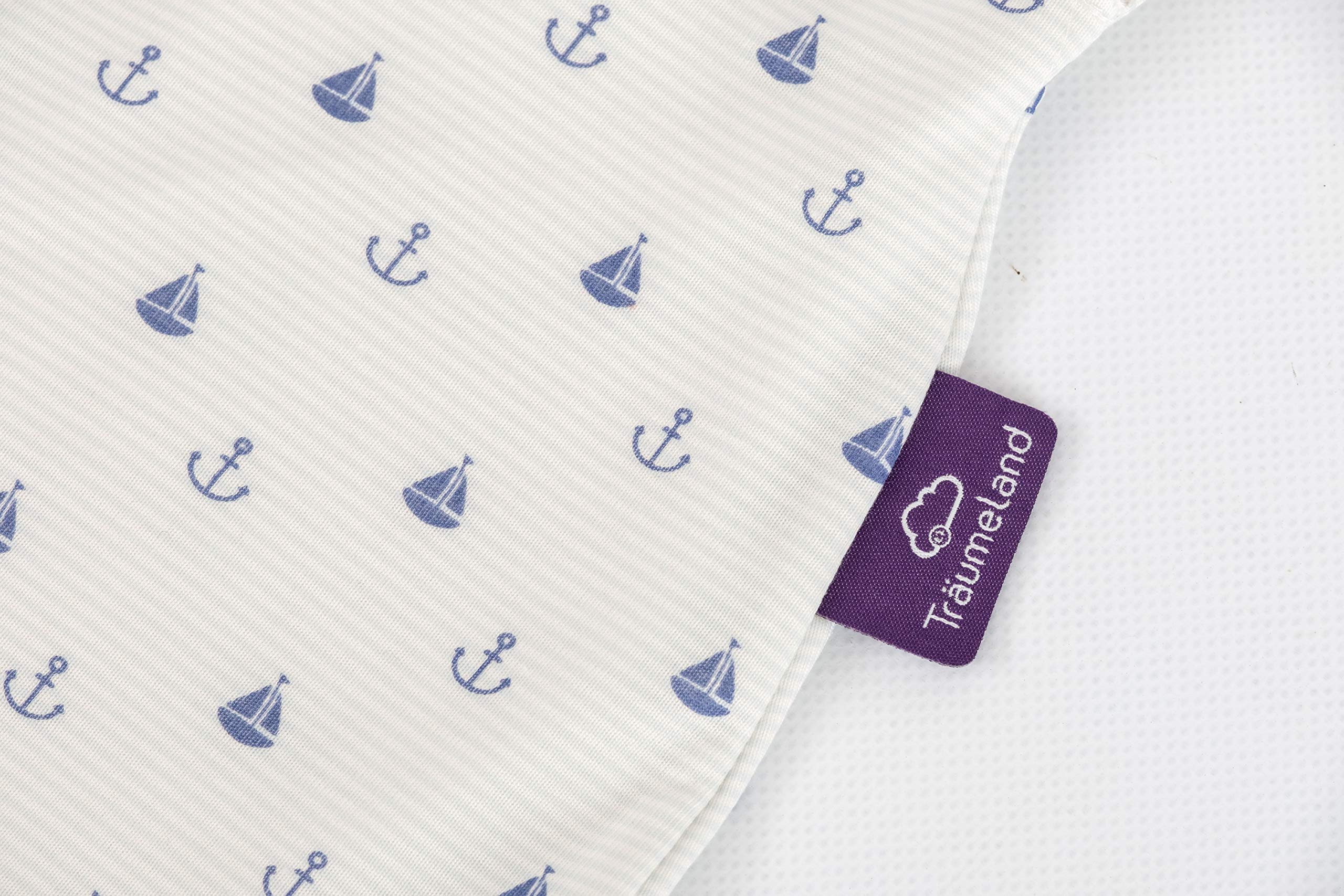 Träumeland Sommerschlafsack LIEBMICH aus Tencel, Design Anker, mit Naturfaser Tencel gegen Schwitzen, Größe 70 cm Baby