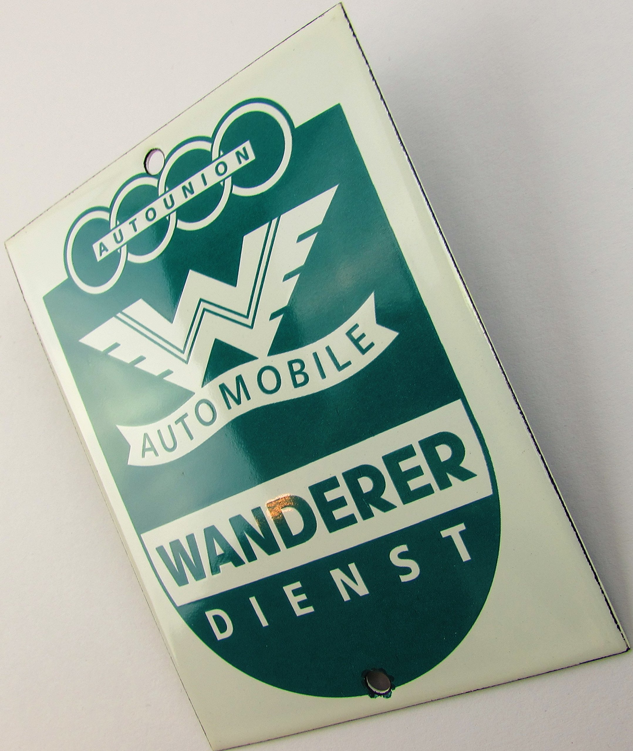 NUEVO esmalte Cartel Wanderer, 9 cm x 12 cm, Classic nostálgico Cartel años 50 Life Style Retro Fifties