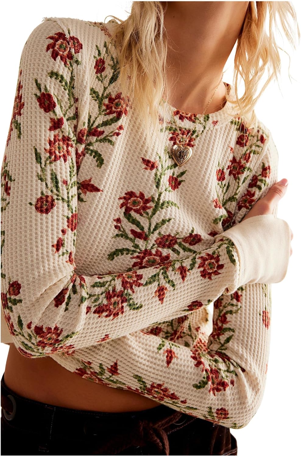 Free People Womens Pretty Little Thermal - Image 3