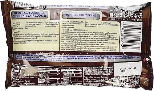 Miniatura 2 de Hershey's Chips de chocolate semidulce sin azúcar, bolsas de 8 onzas (paquete de 6)