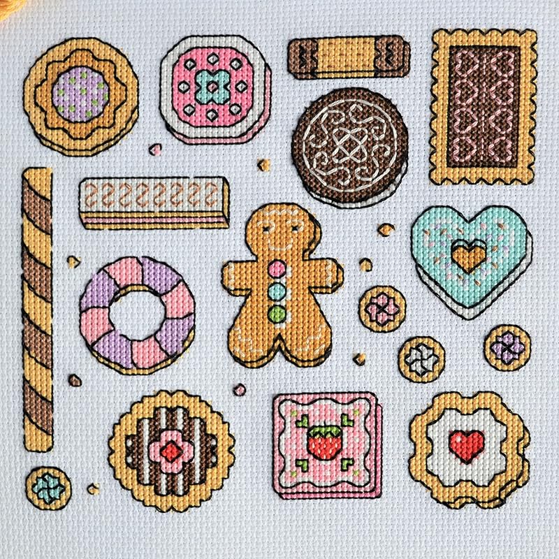 Cookies Sampler Cross Stitch Kit Amazon.co.uk Handmade Products
