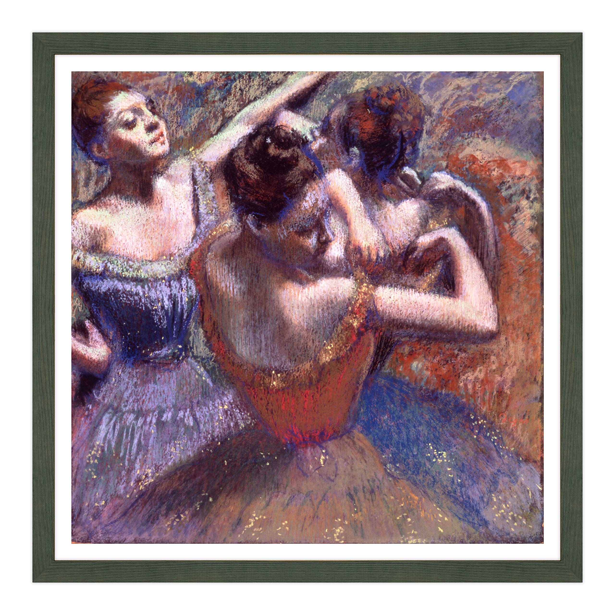 Póster y impresión con marco clásico - Edgar Degas Ballerine - Arte impresionismo (447)