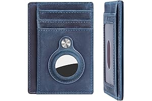 Slim Minimalist Front Pocket Anti-Loss Wallet with Built-in Case Holder for AirTag