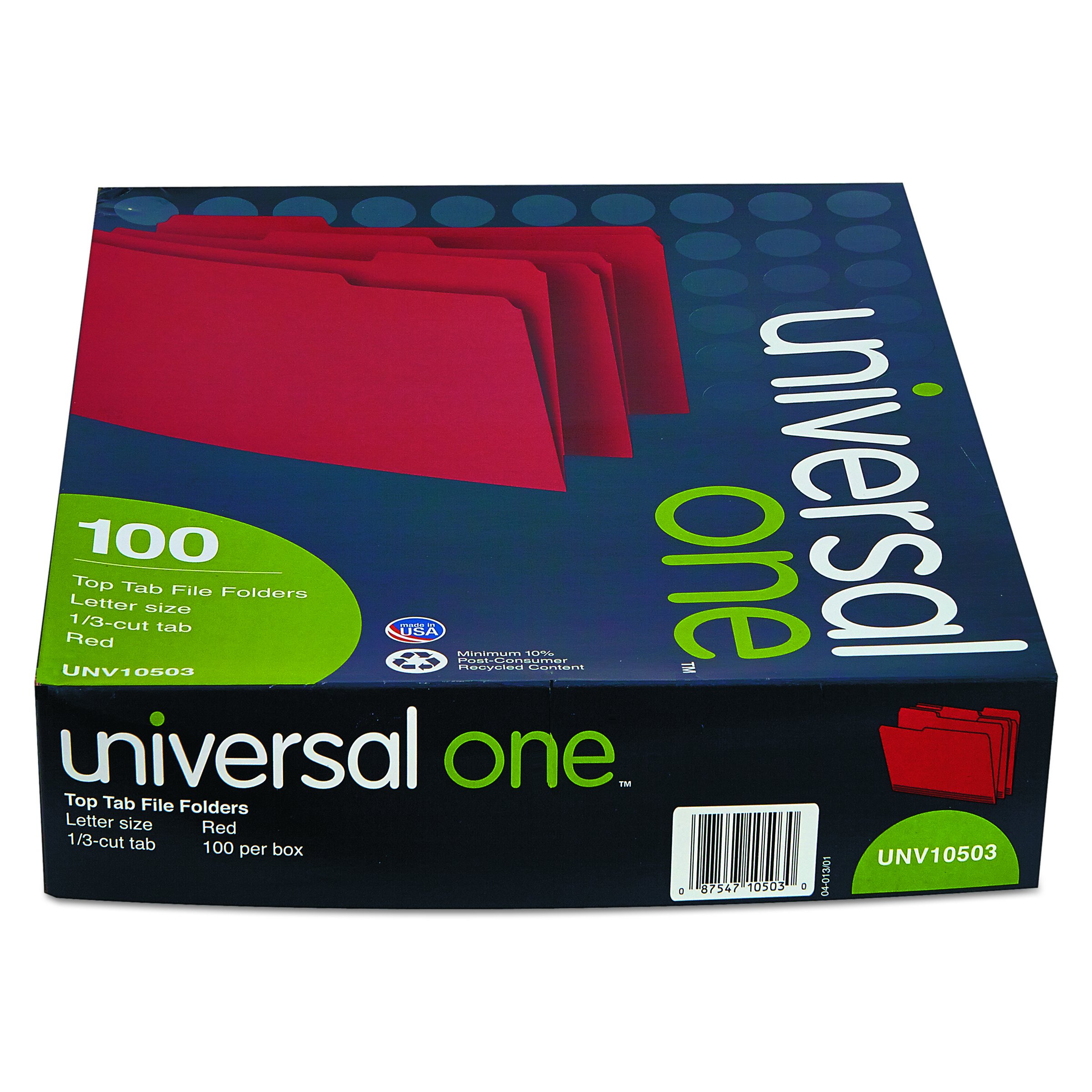 Universal One - Carpeta clasificadora de pestañas, color Red/Light Red