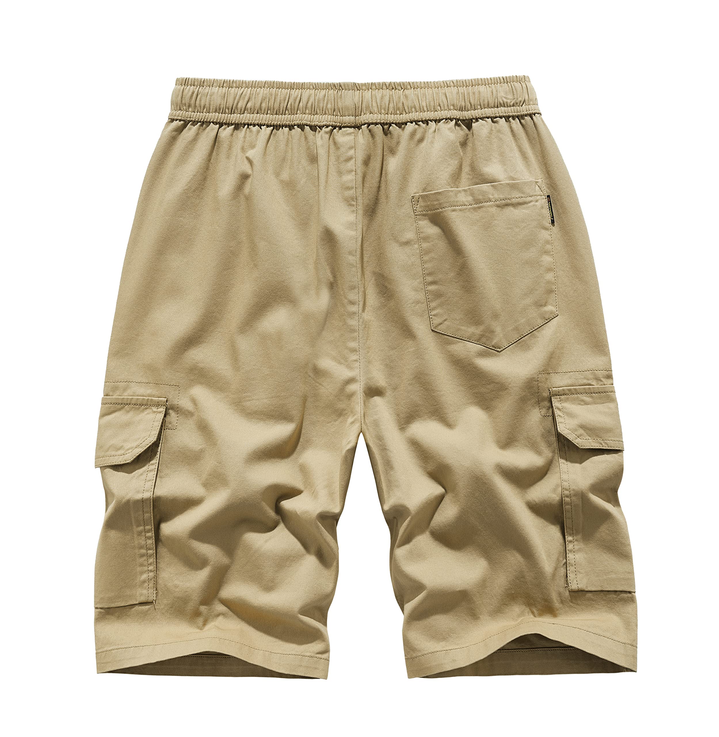 MakingDa Cotone Pantaloni Cargo Uomo Estivi Coulisse Vita Elasticizzata Tasca Utility Slim Fit Corsa Marcia Trekking Campeggio Bermuda Leggero Classico Sportivo Vacanza Spiaggia Short