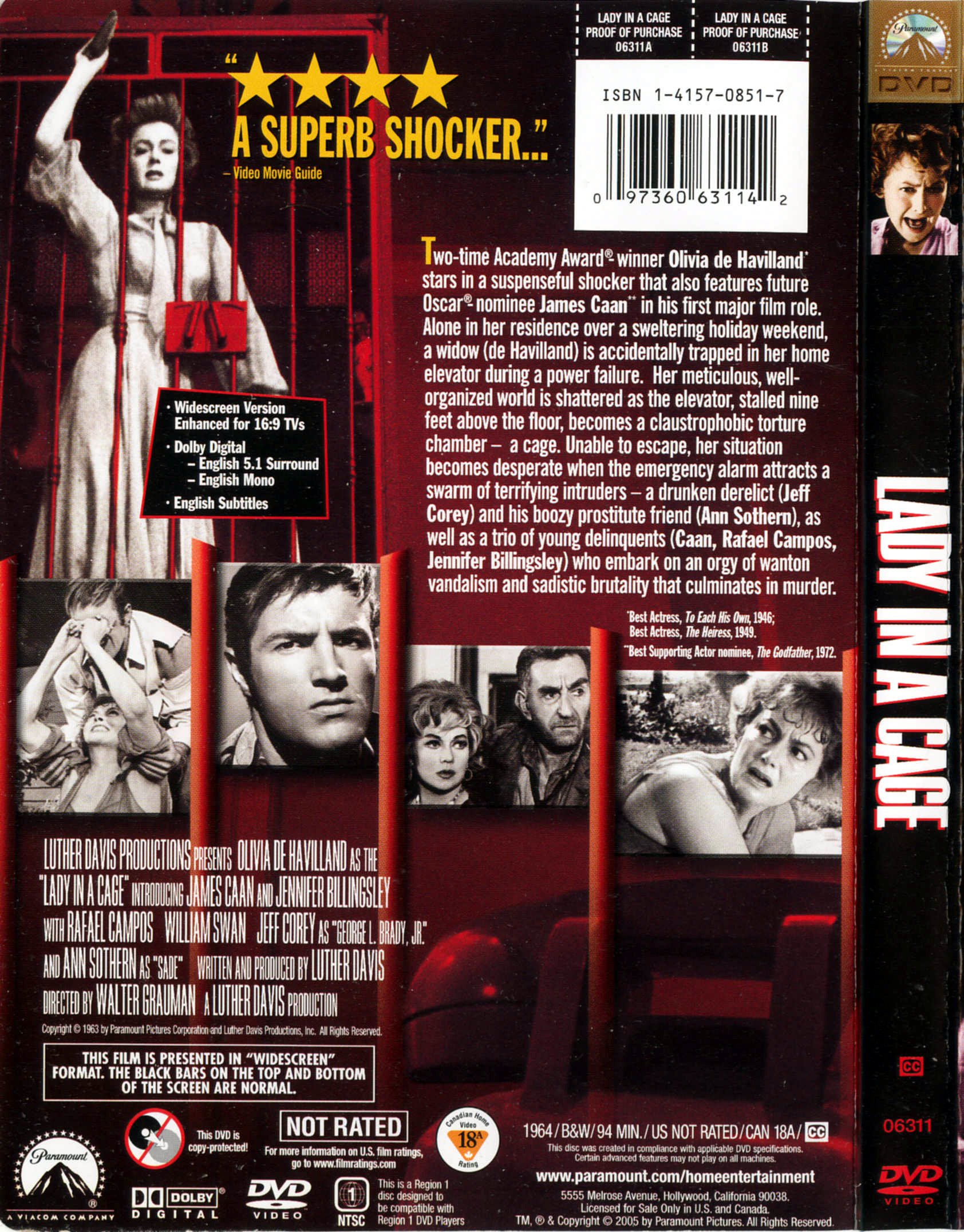 Lady in a Cage DVD - Thrilling Mystery! -2 Lady in a Cage DVD - Thrilling Mystery! -2