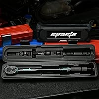 Vista 4 de EPAuto Llave dinamométrica de clic de transmisión de 3/8 pulgadas, 10-80 ft-lb / 13.6-108.5 Nm, negro