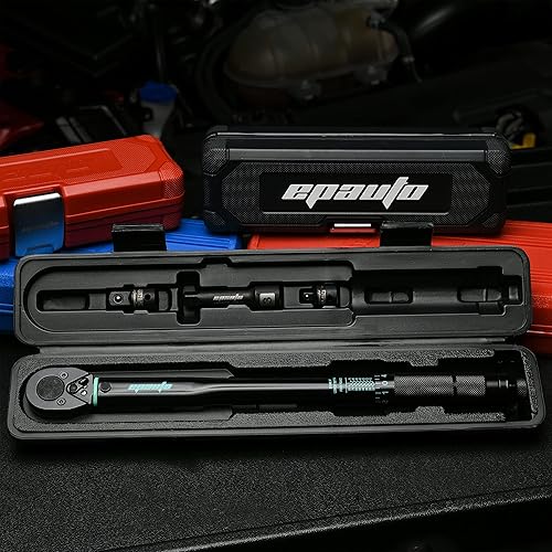 Miniatura 4 de EPAuto Llave dinamométrica de clic de transmisión de 38 pulgadas, 10-80 ft-lb  13.6-108.5 Nm, negro