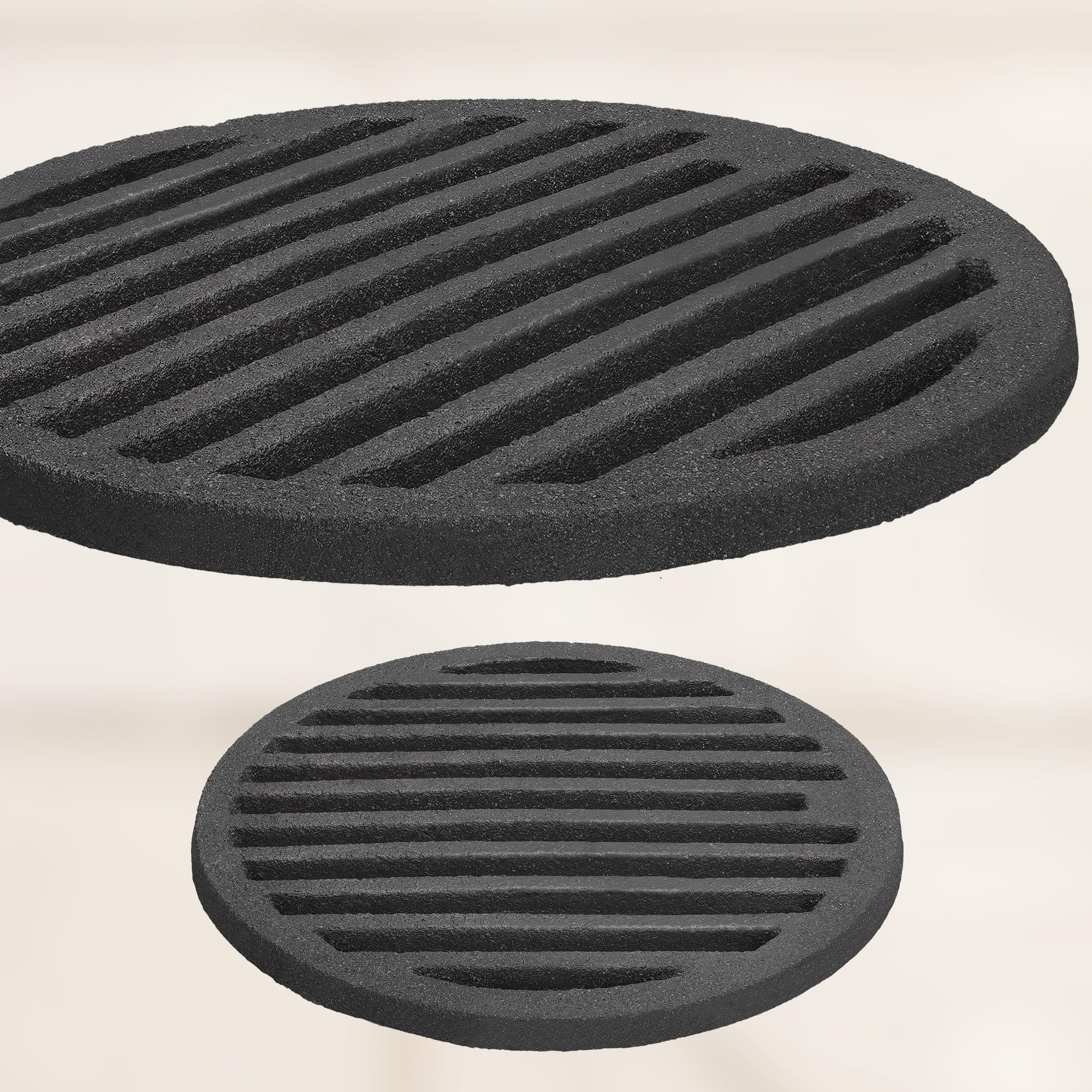 KOTARBAU® - Rejilla de Chimenea de Hierro Fundido (23 cm)