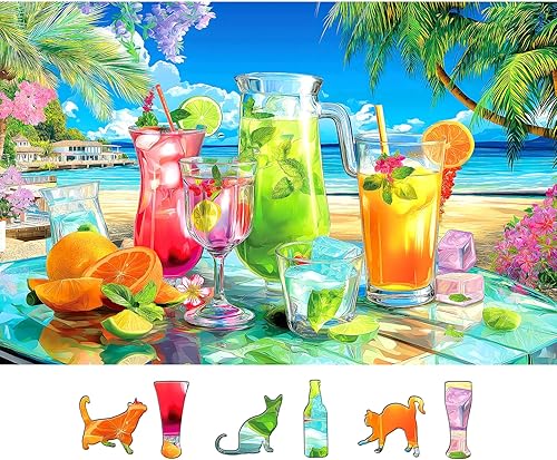 Miniatura 16 de Rompecabezas de Tienda de Juguetes Vintage para Adultos de 1000 Piezas, Rompecabezas Clásico de Escena de Oso y Avión con Letras en la Parte Tienda