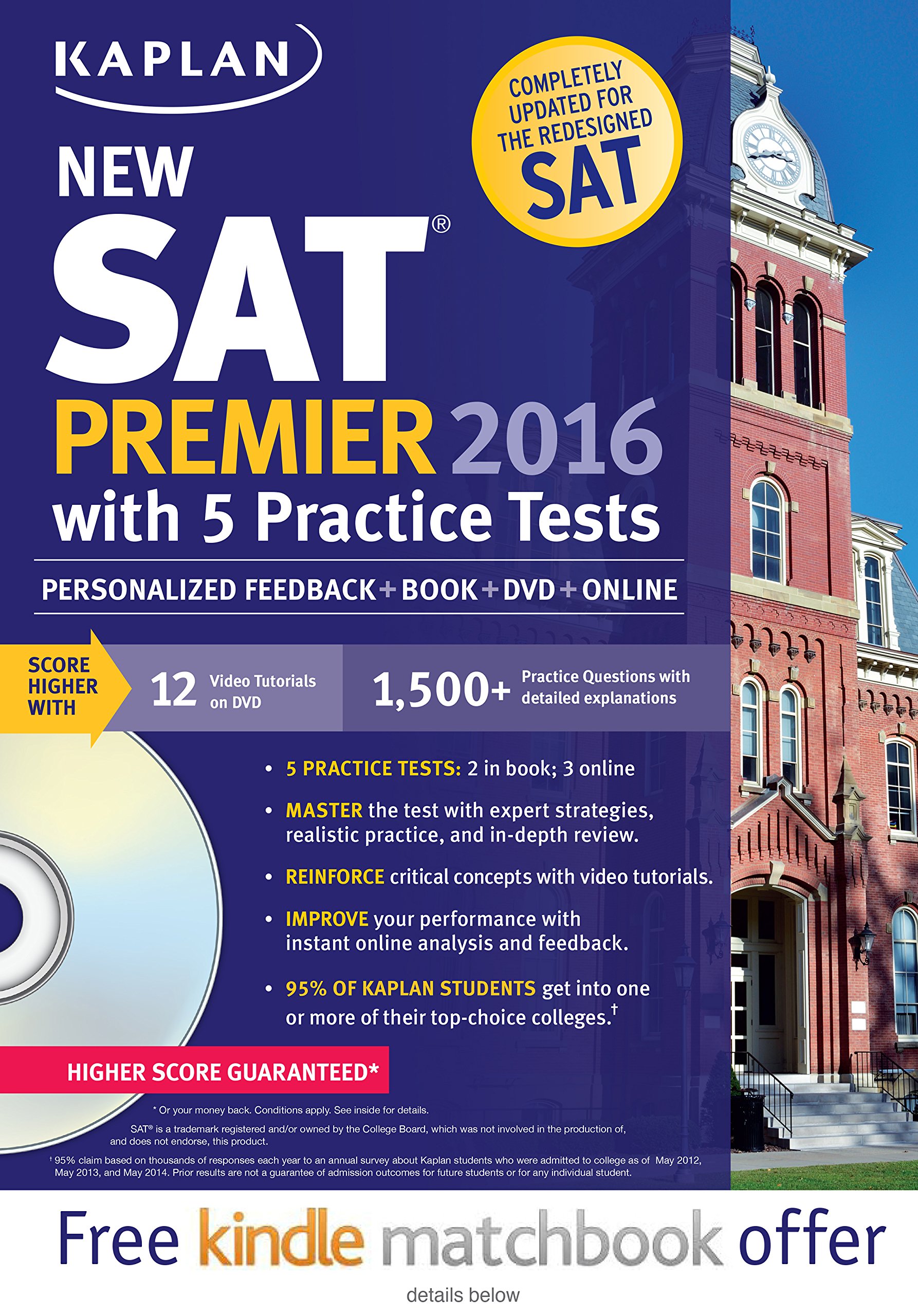 Kaplan New SAT Premier 2016: With 5 Practice Tests (Kaplan Test Prep)