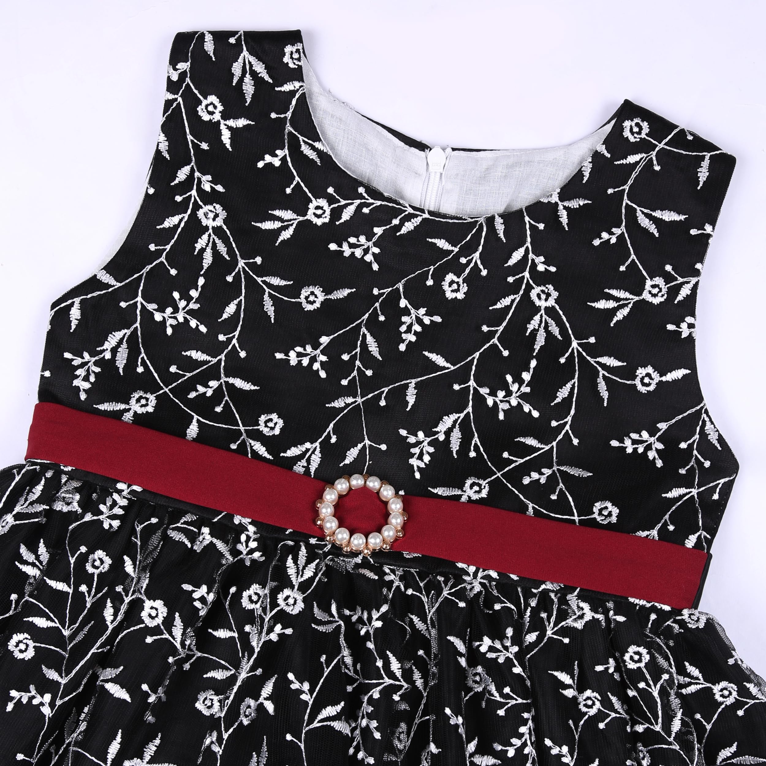 Mädchen Kleid mit schräger Schulter Brautjungfer Hochzeit Kinder