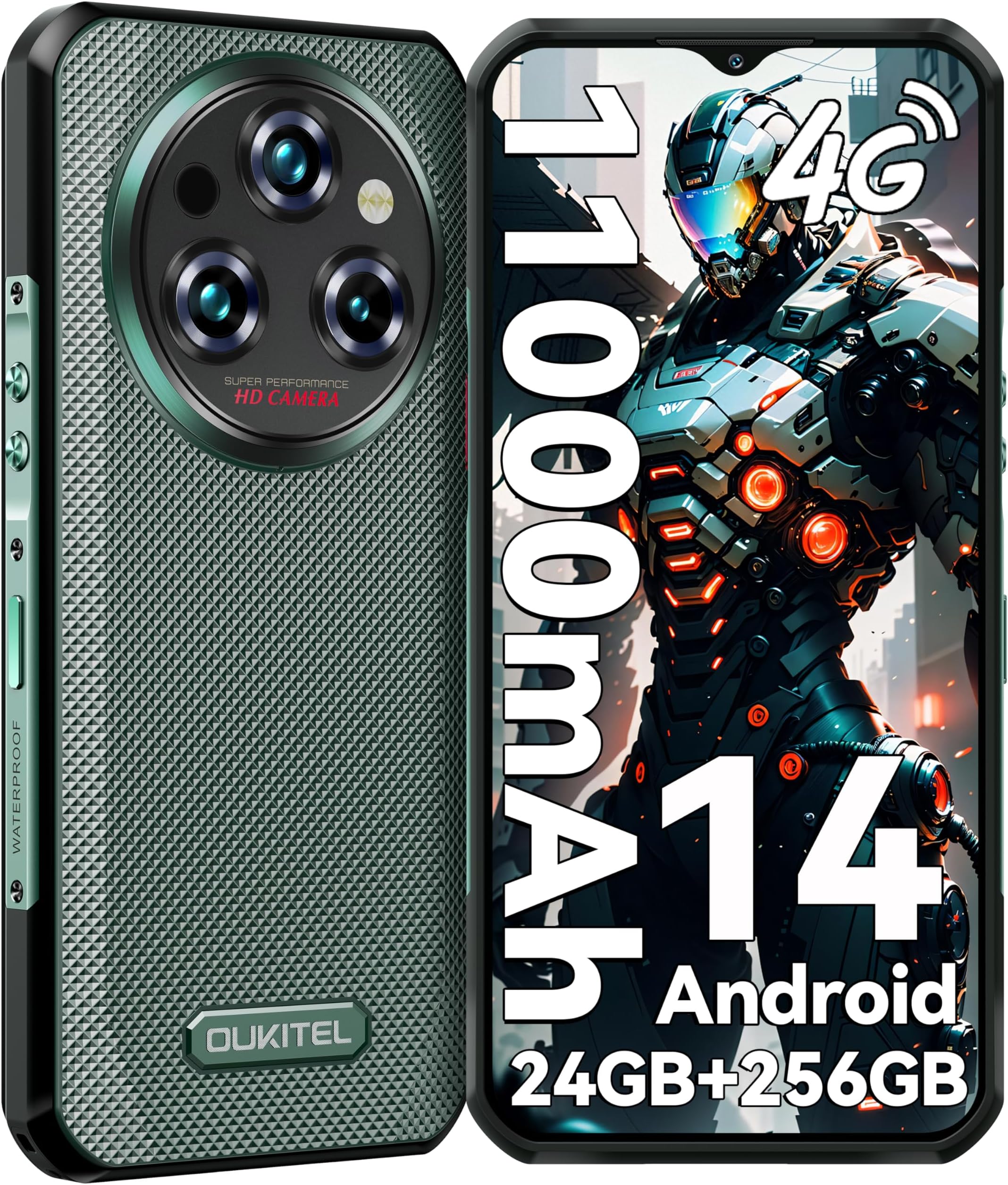 OUKITEL WP35 Outdoor Smartphone 5G - Android 14 Outdoor Handy 11000mAh ...