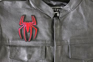 Red Spider Patch - 3x4 inch - Embroidered Iron on Patch (P6804)