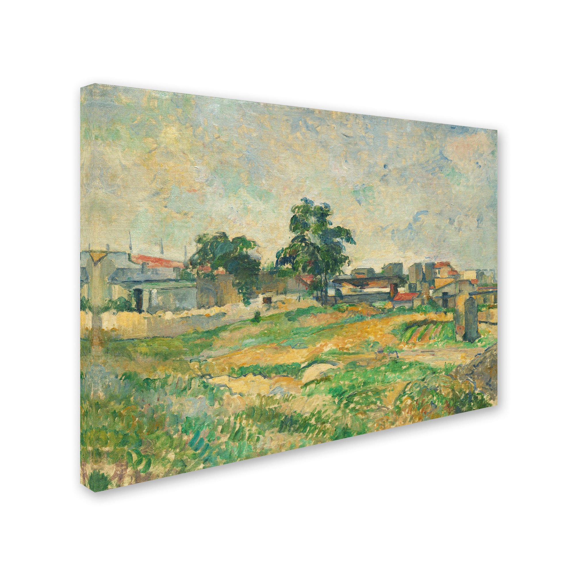 Amazon｜Trademark Fine Art Landscape Near Paris 1876 ポール