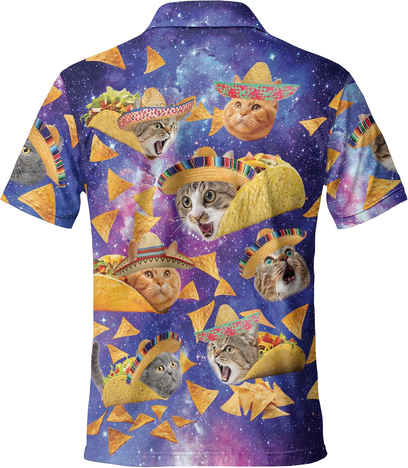 ACEPrints Colorful Hawaiian Polo Shirts for Men Casual Mens Polo Shirts Short Sleeve Golf Shirts for Men image 5