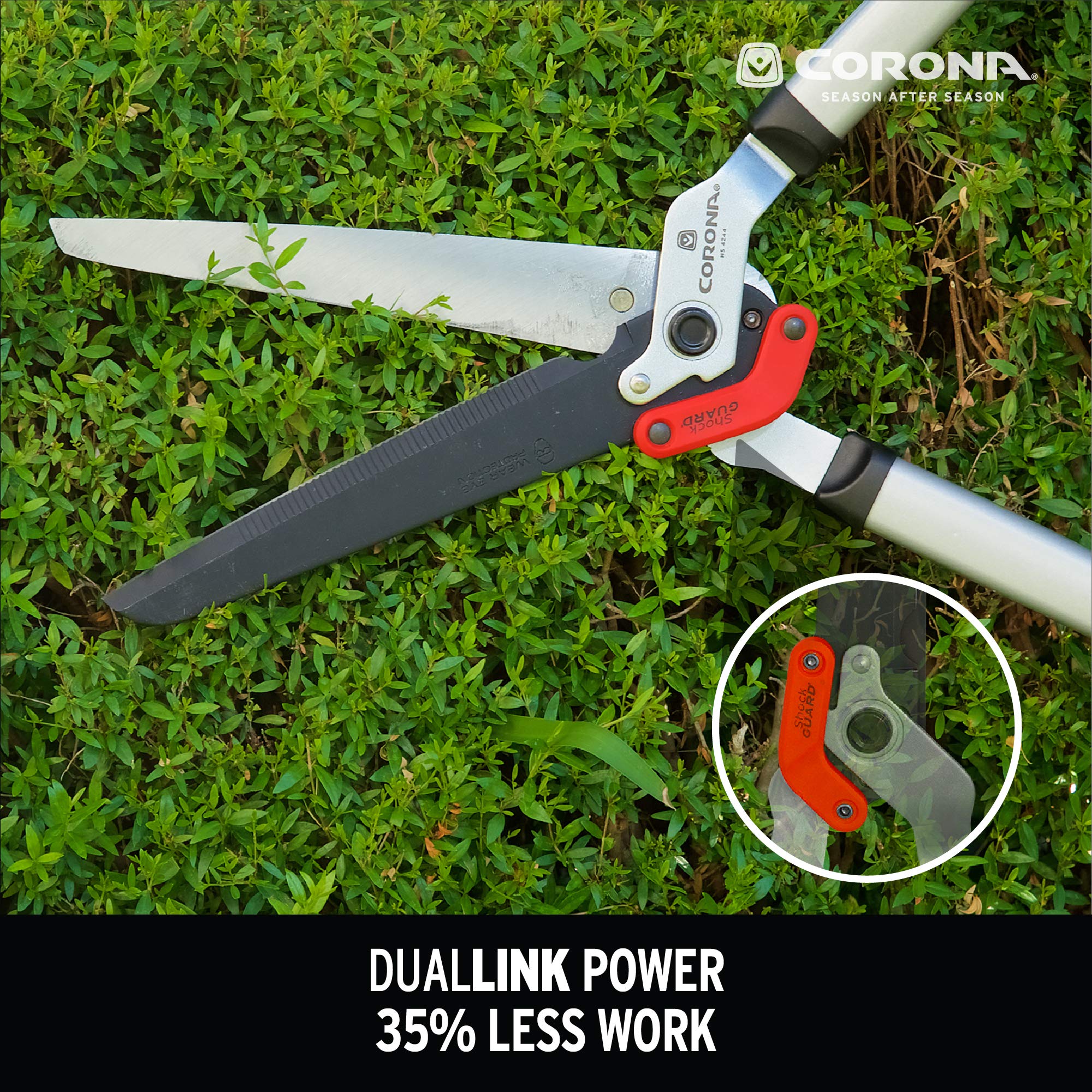 Corona HS 4244 DualLINK Hedge Shear, Red, 10 in