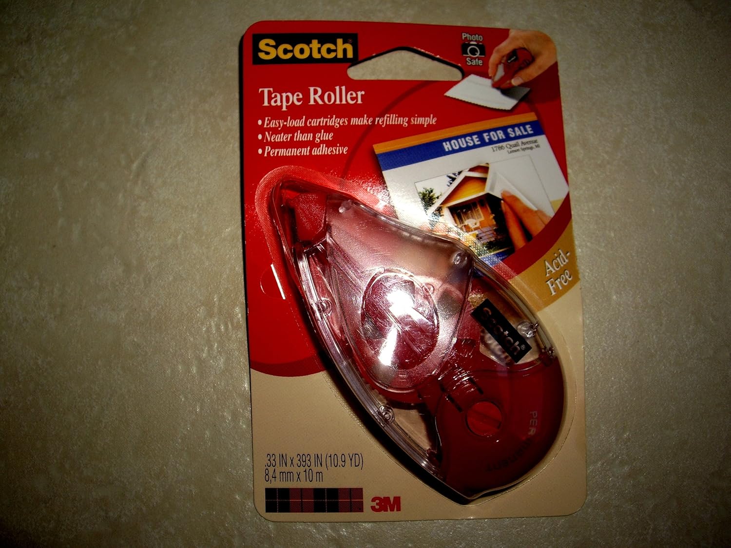 Scotch Tape Roller / AcidFree / .33 In x 393 in. (10.9 YD