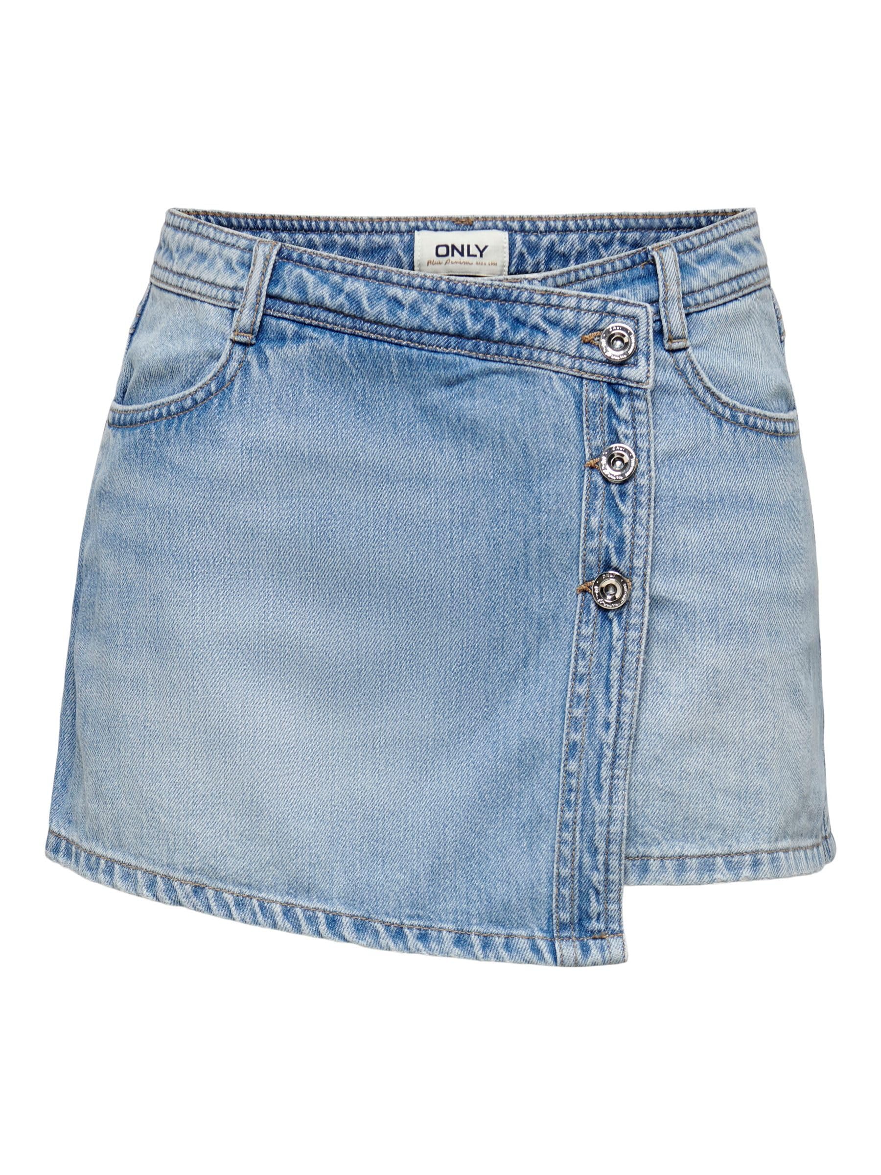 Only Women's Light Blue (Light Blue Denim) Skirt Onllesly Mini Skirt, Xs