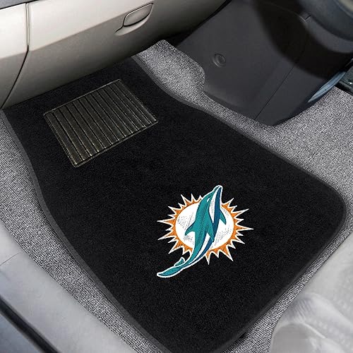 Vista 57 de FANMATS NFL-Teams - Juego de 2 alfombrillas bordadas para coche, unisex, para adultos Negro