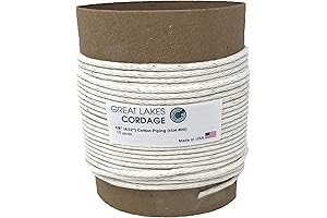4/32" (1/8") Cotton Piping Cord, Size 00 (10 yds)