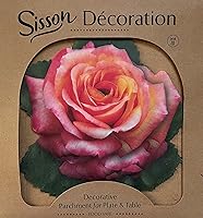 Vista 1 de Hojas de papel pergamino para tablas de queso y embutidos, hojas de Sisson Distribution (paquete de 20) (rosa)