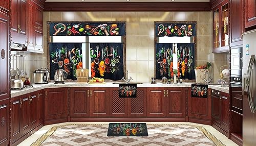 Miniatura 8 de UpNUpCo Artistic Beautiful - Tapete de cocina antifatiga único, tapete de cocina acolchado para aliviar el dolor, tapetes para el suelo delante del