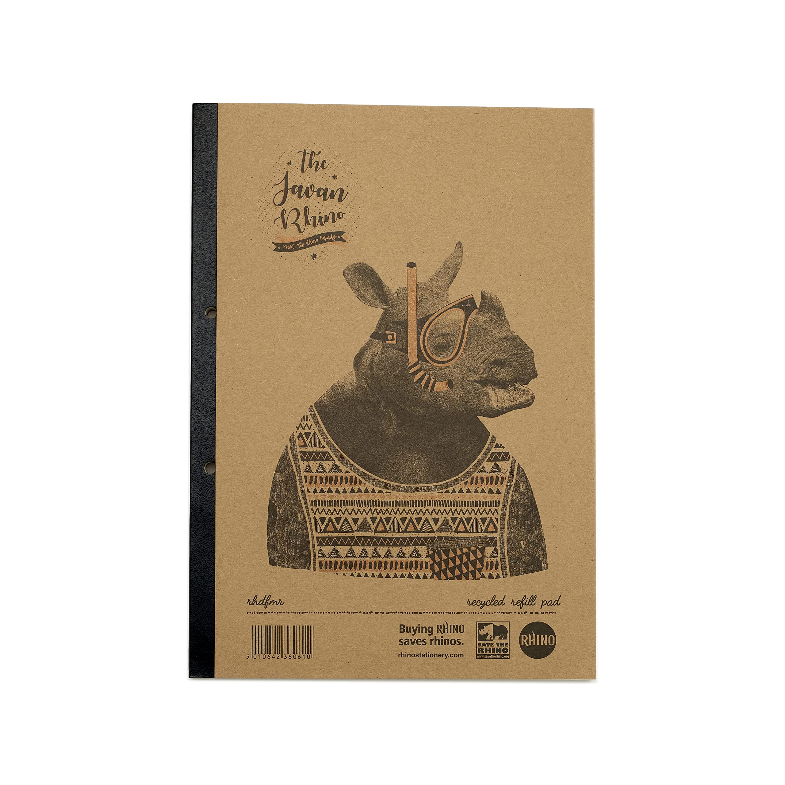 Rhino Recycled Refill Pad 160 Pages 8mm Ruled With Margin A4  Pack Of 5 Rh4fmr Rh4fmr 44591241