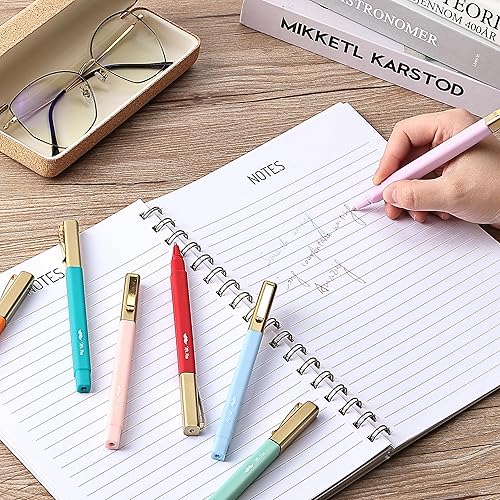 Miniatura 8 de Mr. Pen - Bolígrafos estéticos, paquete de 10 unidades, colores surtidos, de secado rápido, sin manchas de la Biblia, bolígrafo de punta fina,