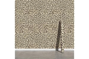 Leopard Print Peel and Stick Wallpaper: Enhance Your Space with Wildlife Charm