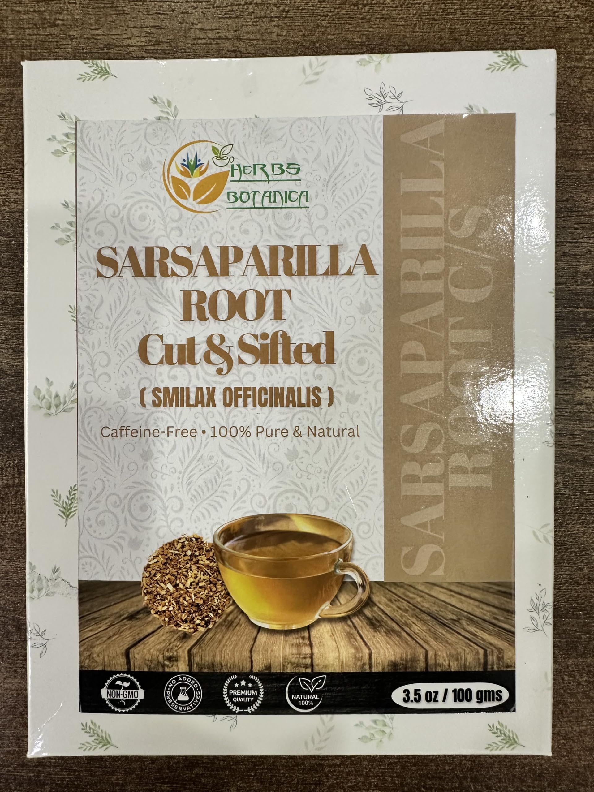 Herbs Botanica Sarsaparilla Root/Sasperella Root for Herbal Tea 1 Lb / 454 GMS