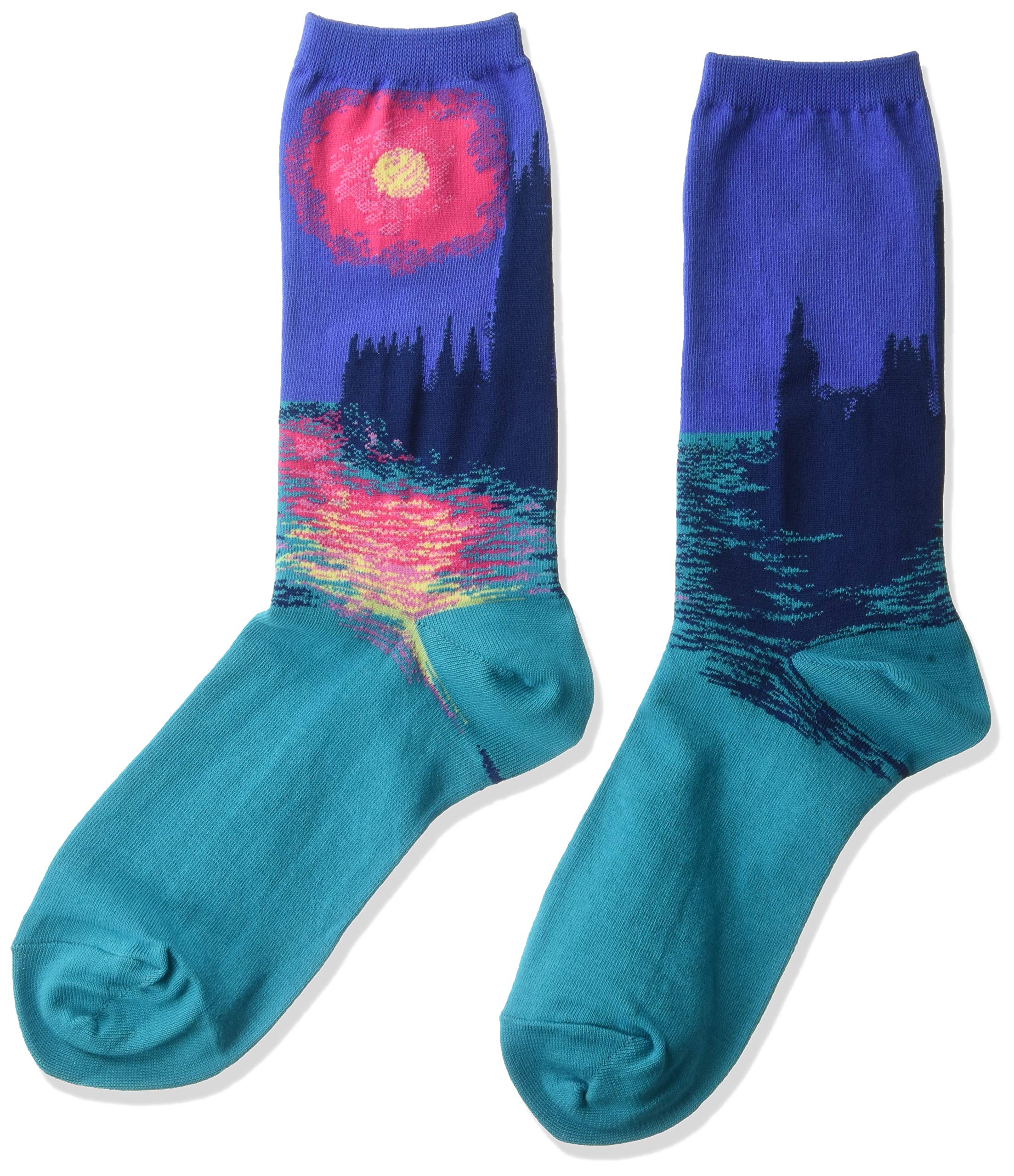 Hot Soxwomens Artist Series Novelty Fashion Casual Crew Socks