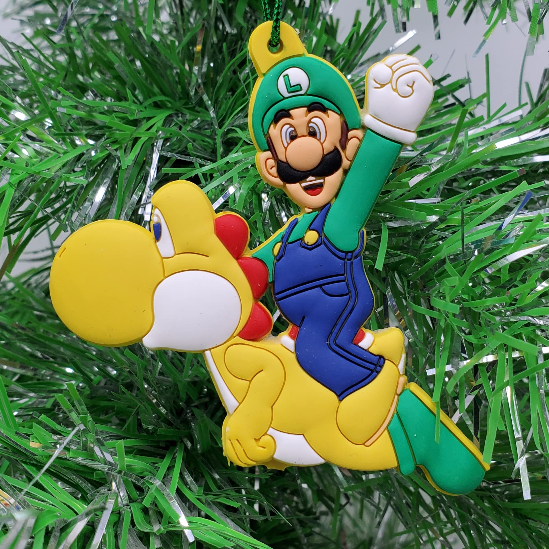 yoshi さま Amazon.com: Mario Brothers Luigi Riding Yoshi Ornament