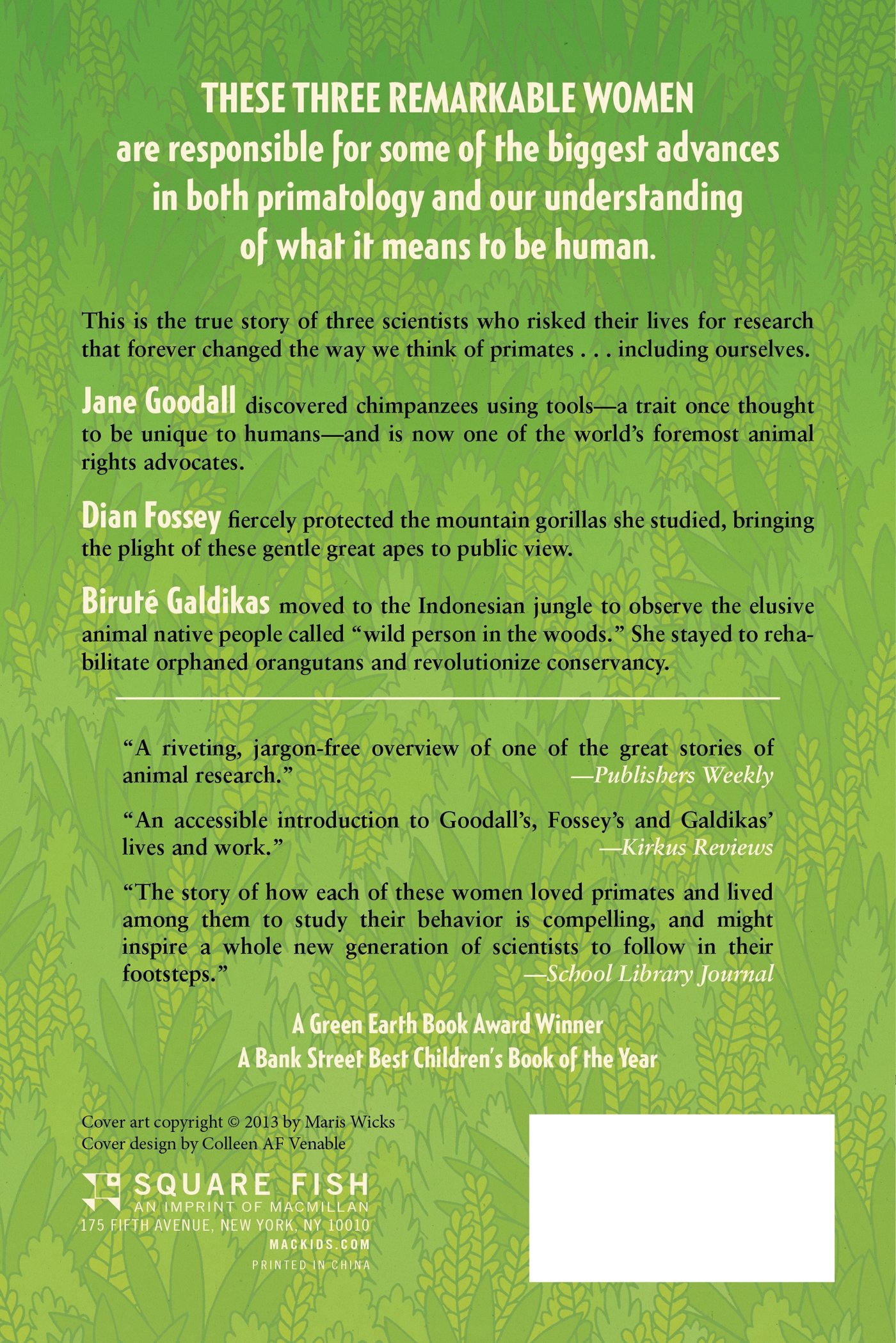 Primates: The Fearless Science of Jane Goodall, Dian Fossey, and Birute Galdikas