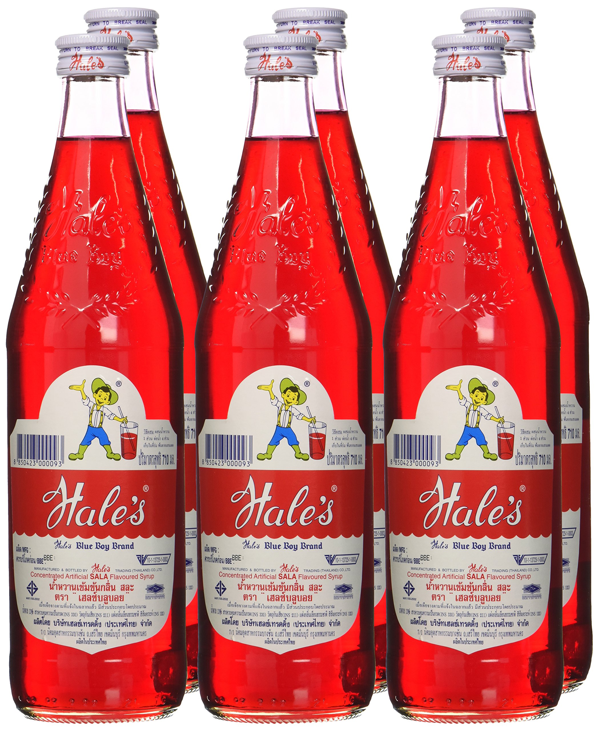 Hale's Drinks Sala rot Sirup, 6er Pack (6 x 710 ml)