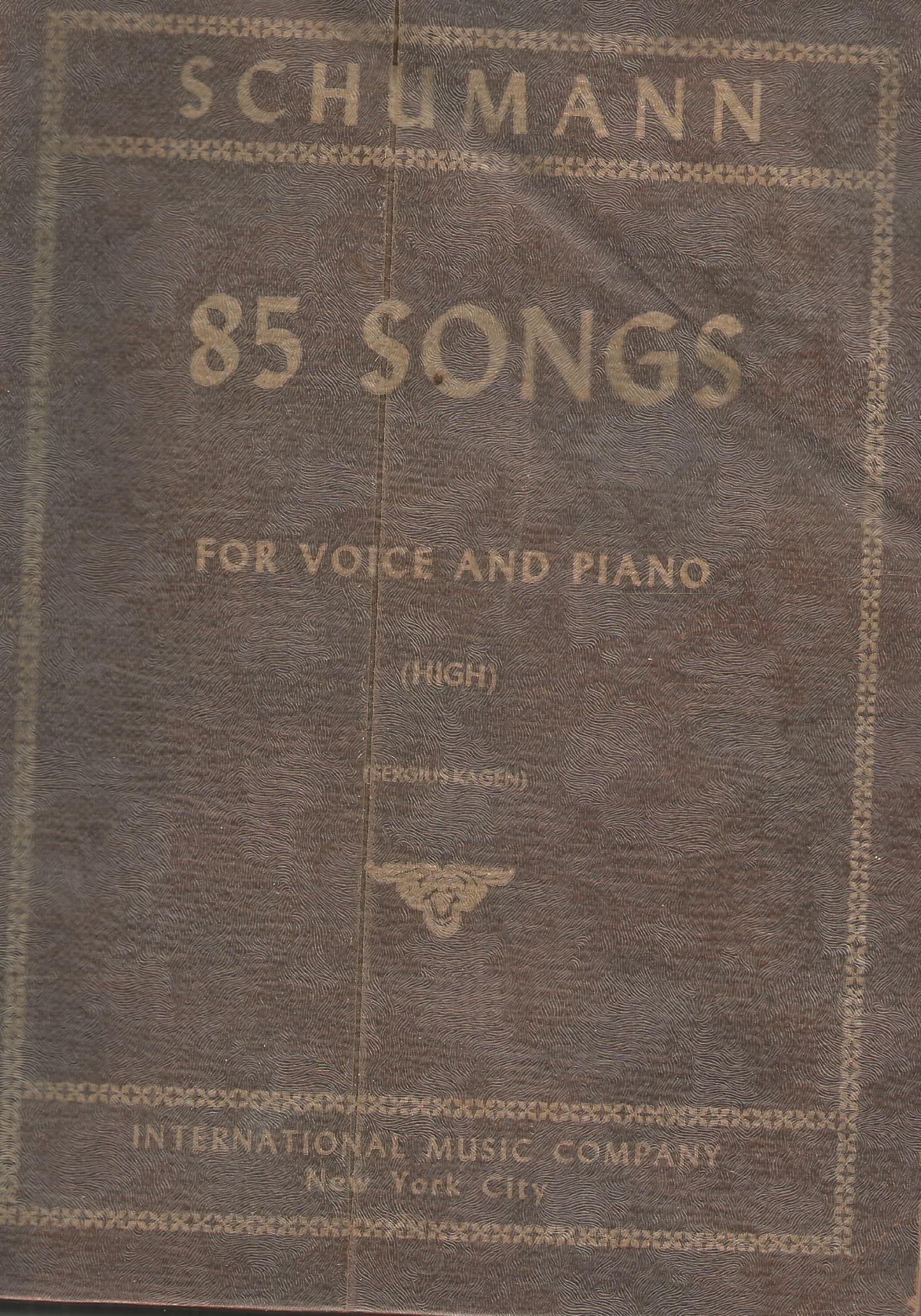 Schumann - 85 Songs for Voice and Piano (High - 1487)