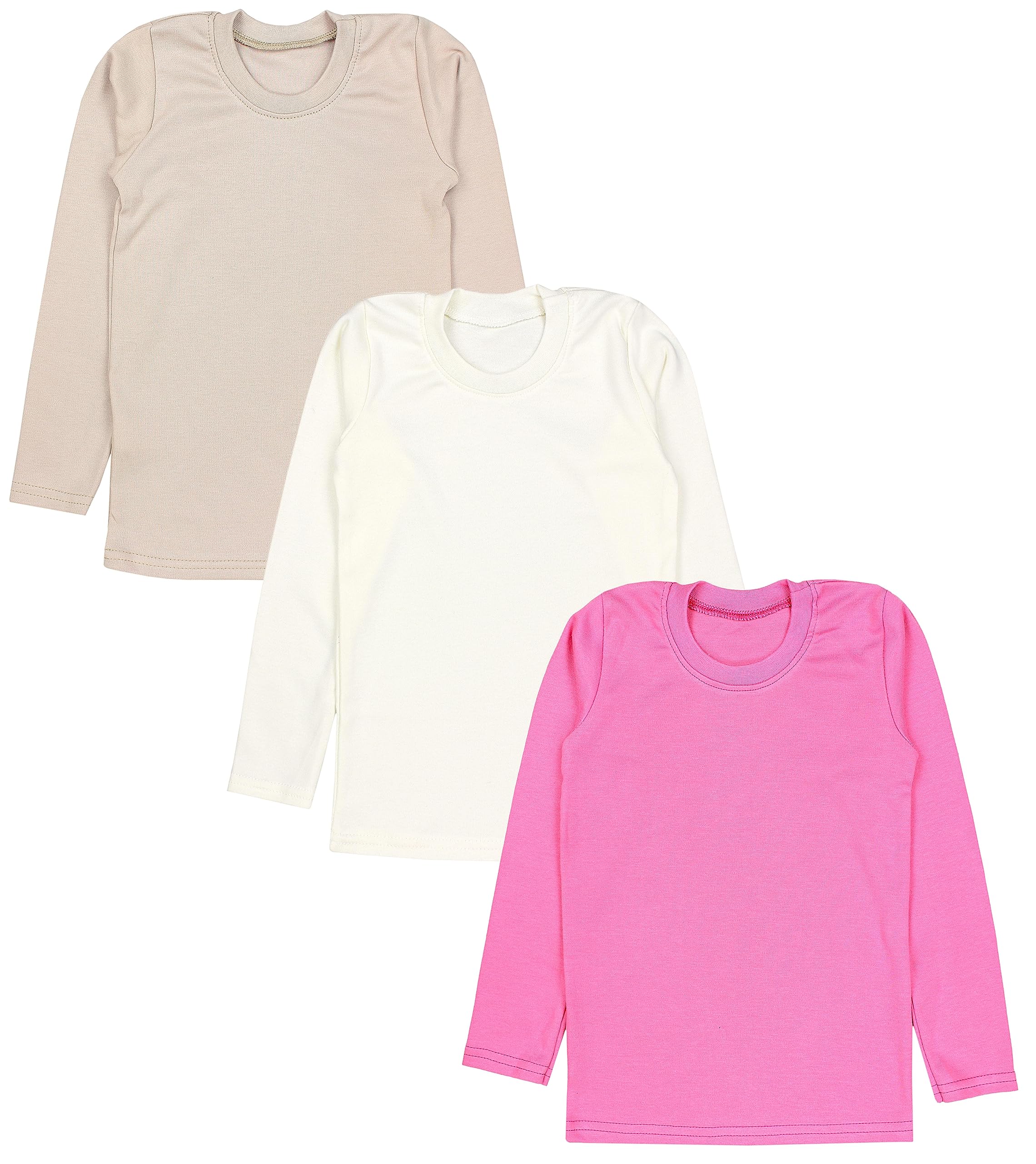 TupTam Niñas Camiseta de Manga Larga Chaleco Ropa Interior Paquete de 3