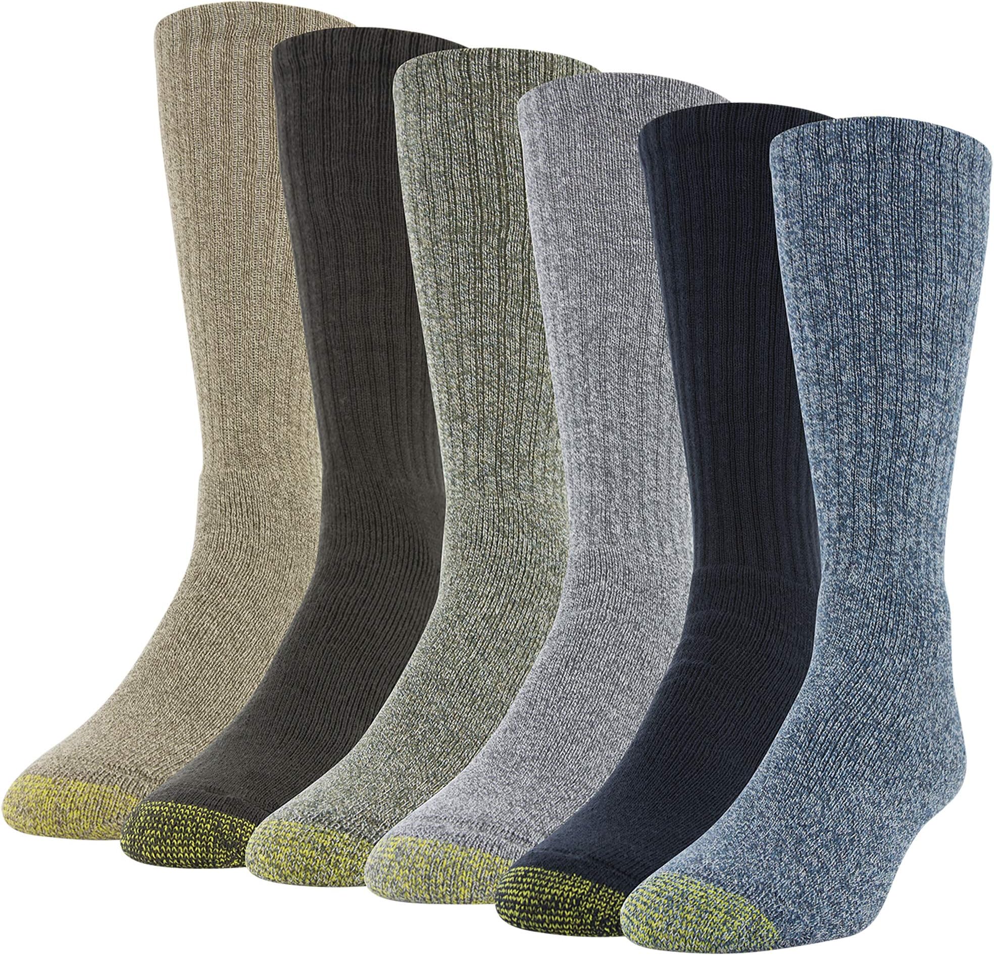 GOLDTOE Men's Harrington Crew Socks, Multipairs