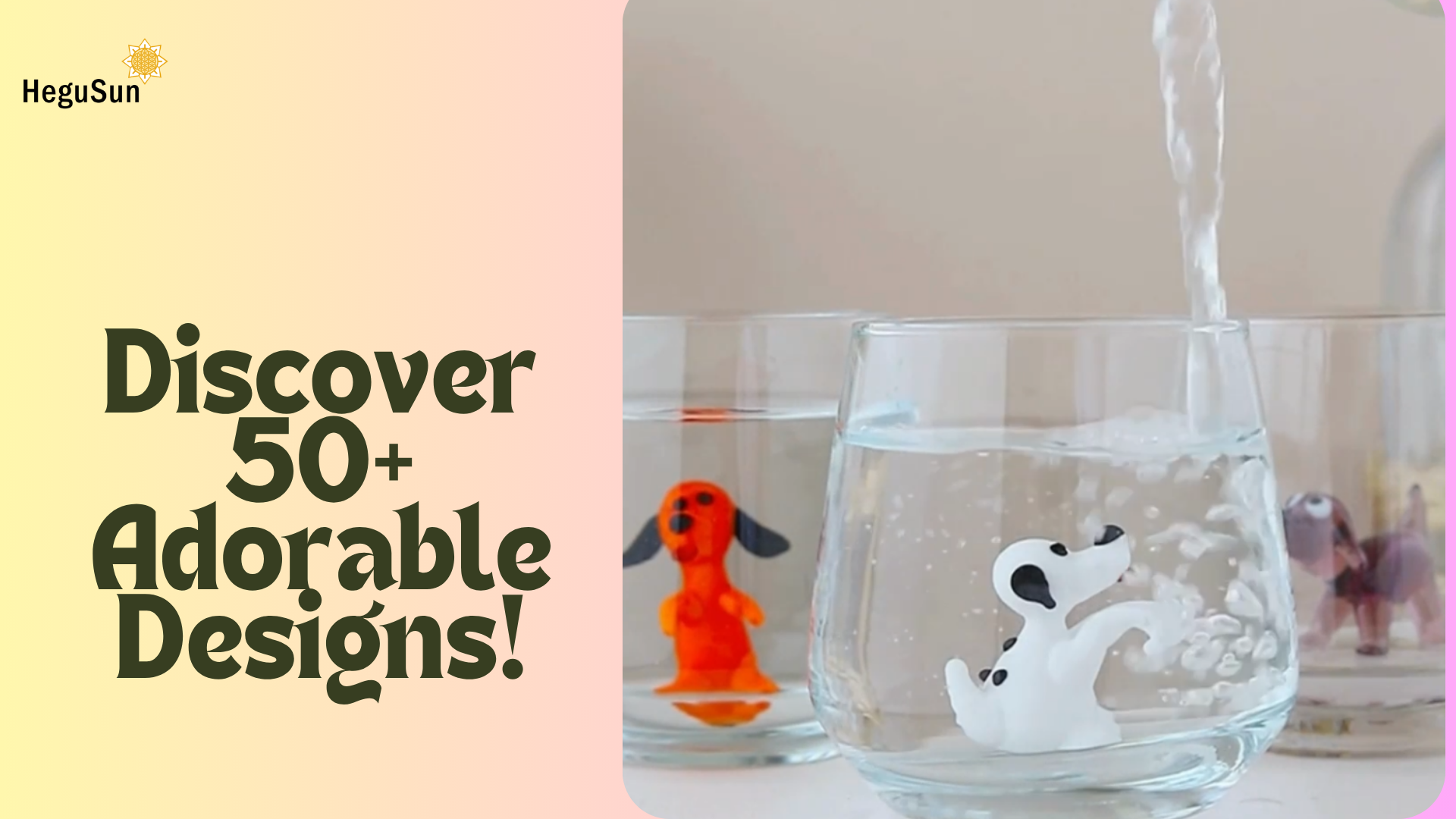 Amazon.com | HeguSun Drinking Glass With Figurine Inside, Handmade