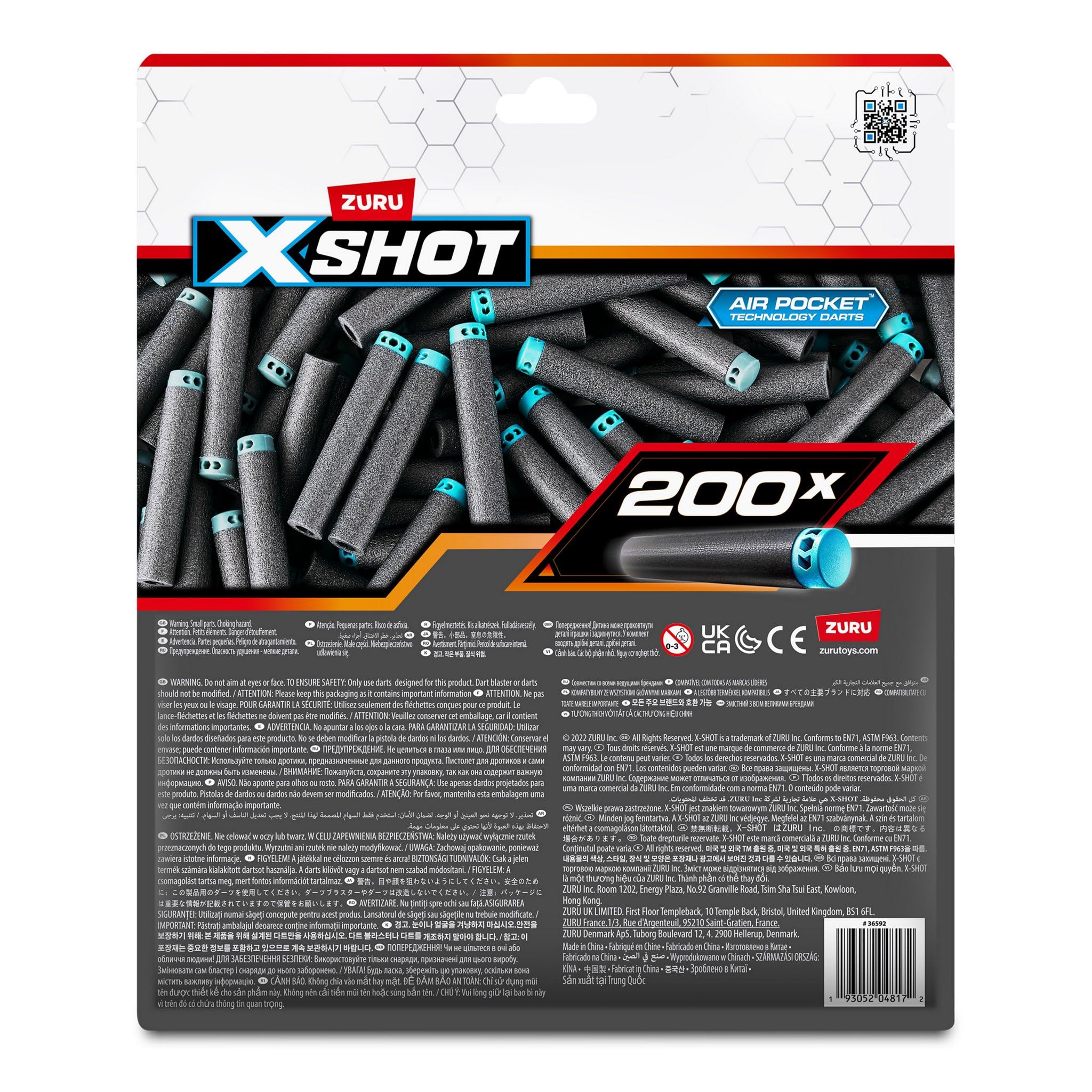 Amazon.co.jp: XSHOT X-Shot Dart ビッグリフィル - ダーツ200本