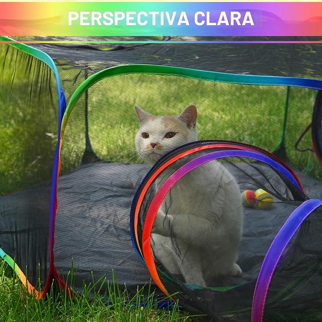 Foto 5 de 8 de DiDiBir Di Recinto plegable para gatos, tienda portátil al aire libre