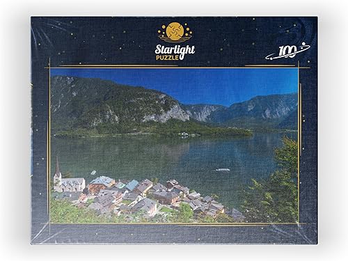 Miniatura 8 de Hallstatt at Lake Hallstatt with Evangelical Christ Church, Salzkammergut - Rompecabezas prémium de 100 piezas para adultos