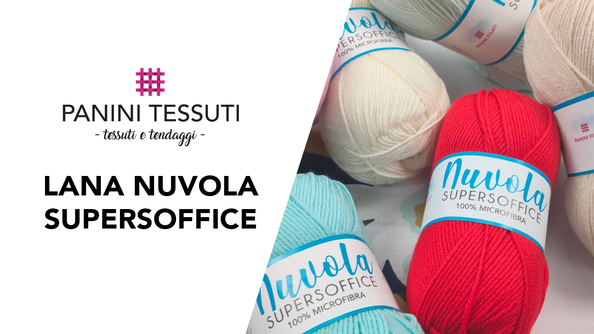Gomitolo Lana Nuvola Supersoffice 100g – Panini Filati 100% Microfibra Antipilling Oeko-Tex