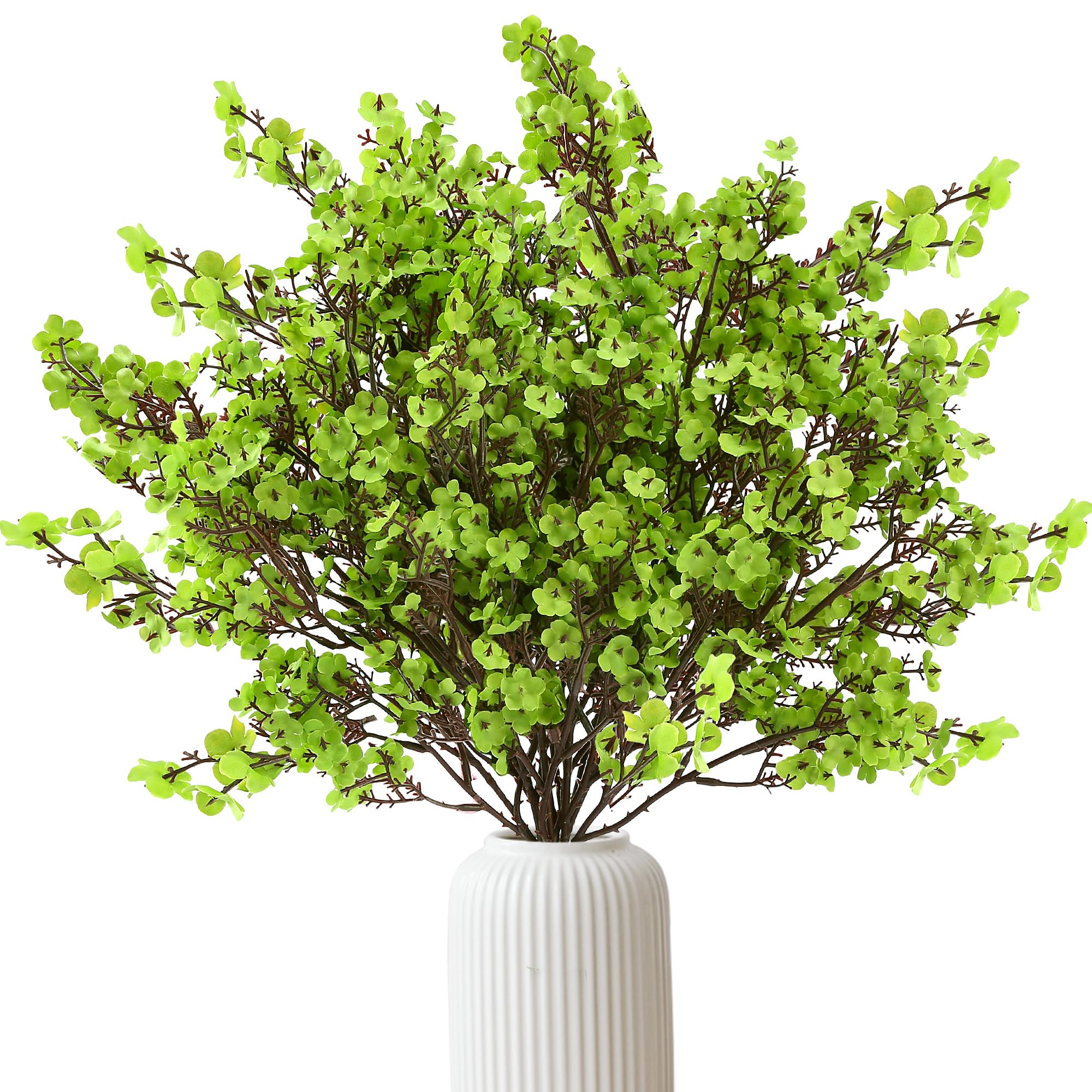 Sggvecsy 10 Pcs Babys Breath Artificial Flowers Gypsophila Bouquets Bulk Real Touch Fake Silk Flowers for Home Wedding DIY Floral Arrangement Kitchen