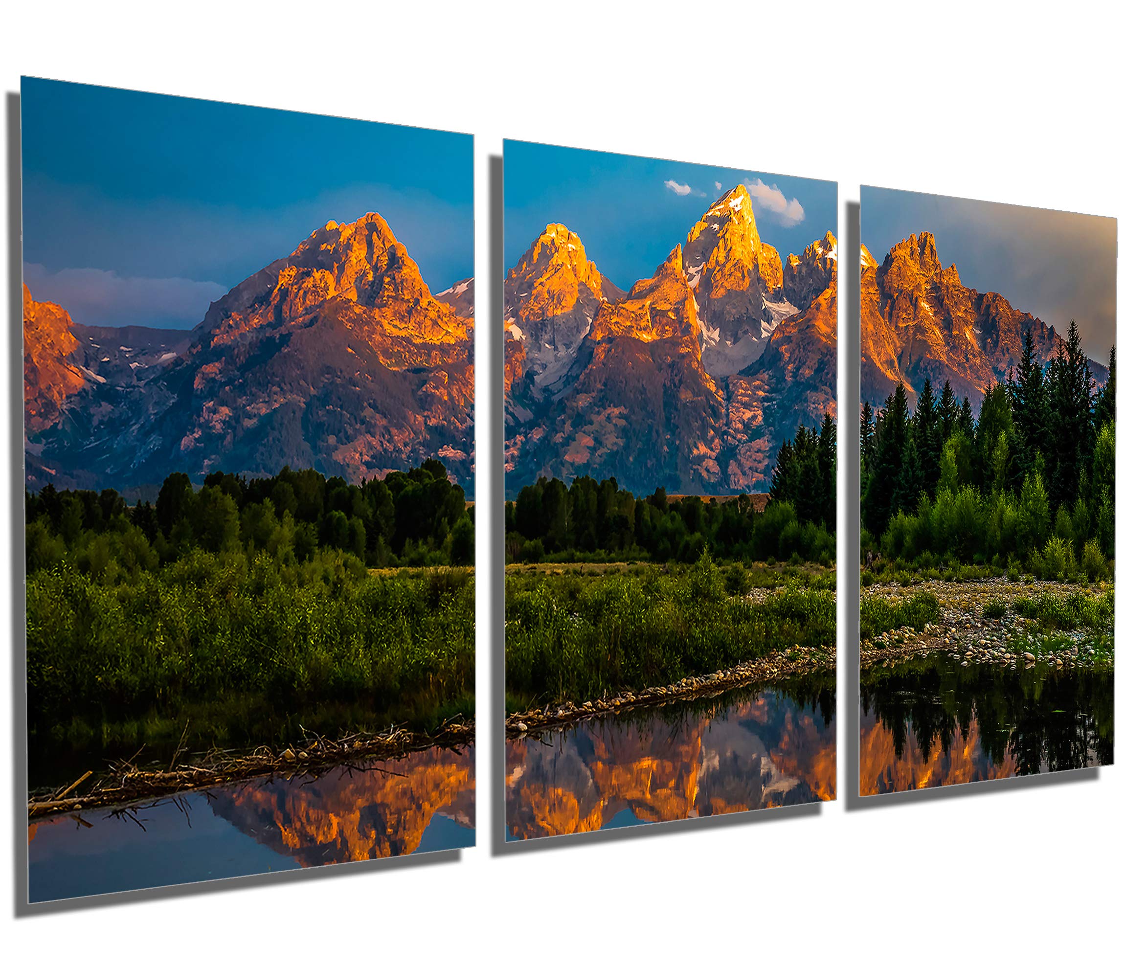 Amazon.com: 72 x 36 TOTAL - Grand Teton Mountains - Metal Print