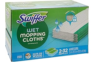 Sweeper 32 Wet Mopping Cloths Refills Keeping your Floors Pristine with Stiffer...
