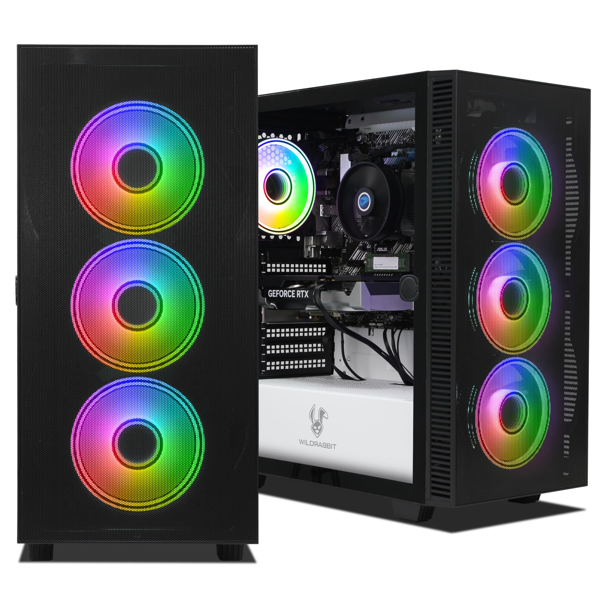 Ankermann Noctis Gaming PC | AMD Ryzen 7 8700F | Nvidia GeForce RTX 3050 6GB | 16GB DDR5 RAM | 1TB NVMe SSD | Windows 11 | WiFi & Bluetooth | MS Office 2024
